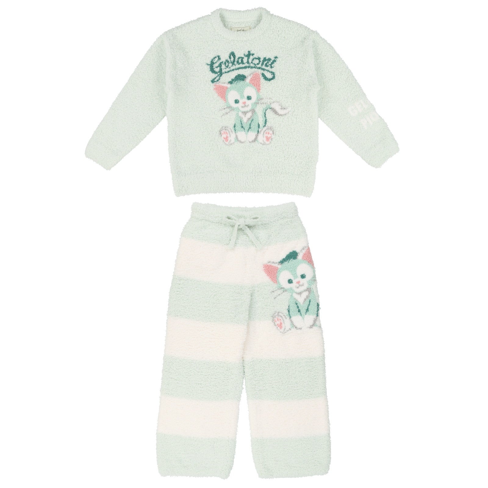 美品♡ダッフィー ジェラートピケ ルームウェアセット ディズニーシー ホワイト ダッフィー×ジェラピケコラボ第2弾！ ルームウェアセットに特別