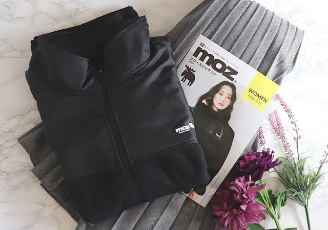 宝島　宝島社　moz　モズ　ムック本　ムック　付録　ふろく　フロク　フリースジャケット　レディース　服　アパレル　ジャケット　フリース　アウター　パーカー