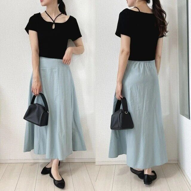 GUレディース990円ネックストラップTコーデ