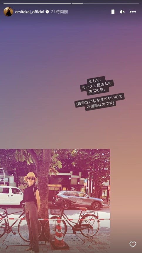 武井咲公式Instagramストーリーズより