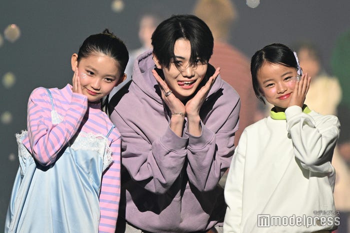 ⼭⽥菫、鈴陽向、中村知⽻耶(C)モデルプレス