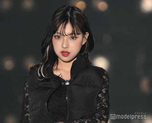 MINAMI、スラリ美脚披露 ブラックコーデでクールな雰囲気【関西コレクション 2024 A/W】