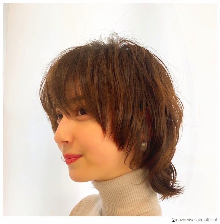 佐々木希 さらにカットで ショートウルフ にヘアチェンジ 破壊的な