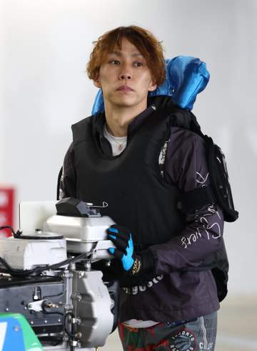 【ボート】尼崎G1 手応えは抜群の山田康二。「尼崎はいいイメージがないけど払拭出来るように頑張ります」と気合十分。