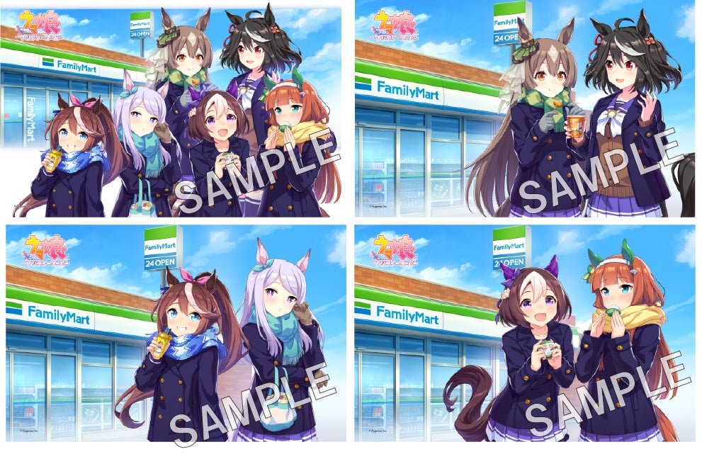 ウマ娘1周年キャンペーン 描き下ろしブロマイド／L判200円、2L判300円（C）Cygames, Inc.