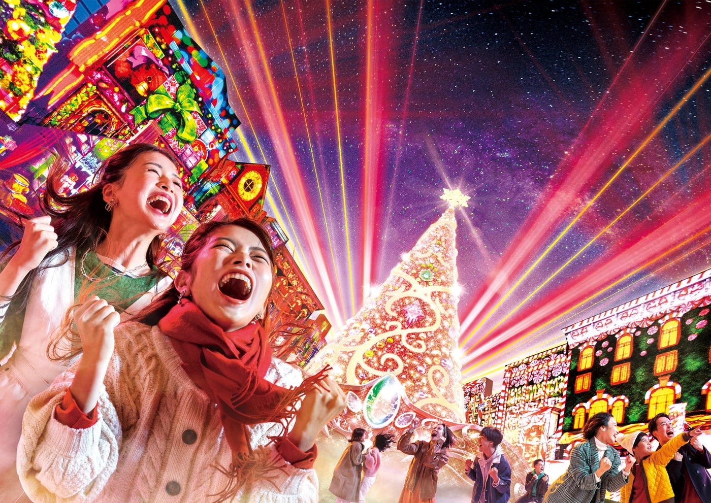 USJ、クリスマスイベント「NO LIMIT!クリスマス」“光のツリー”3年ぶり復活&スーパー・ニンテンドー・ワールド初の冬装飾