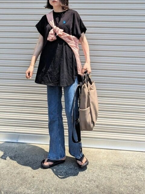 デニム　コーデ　夏