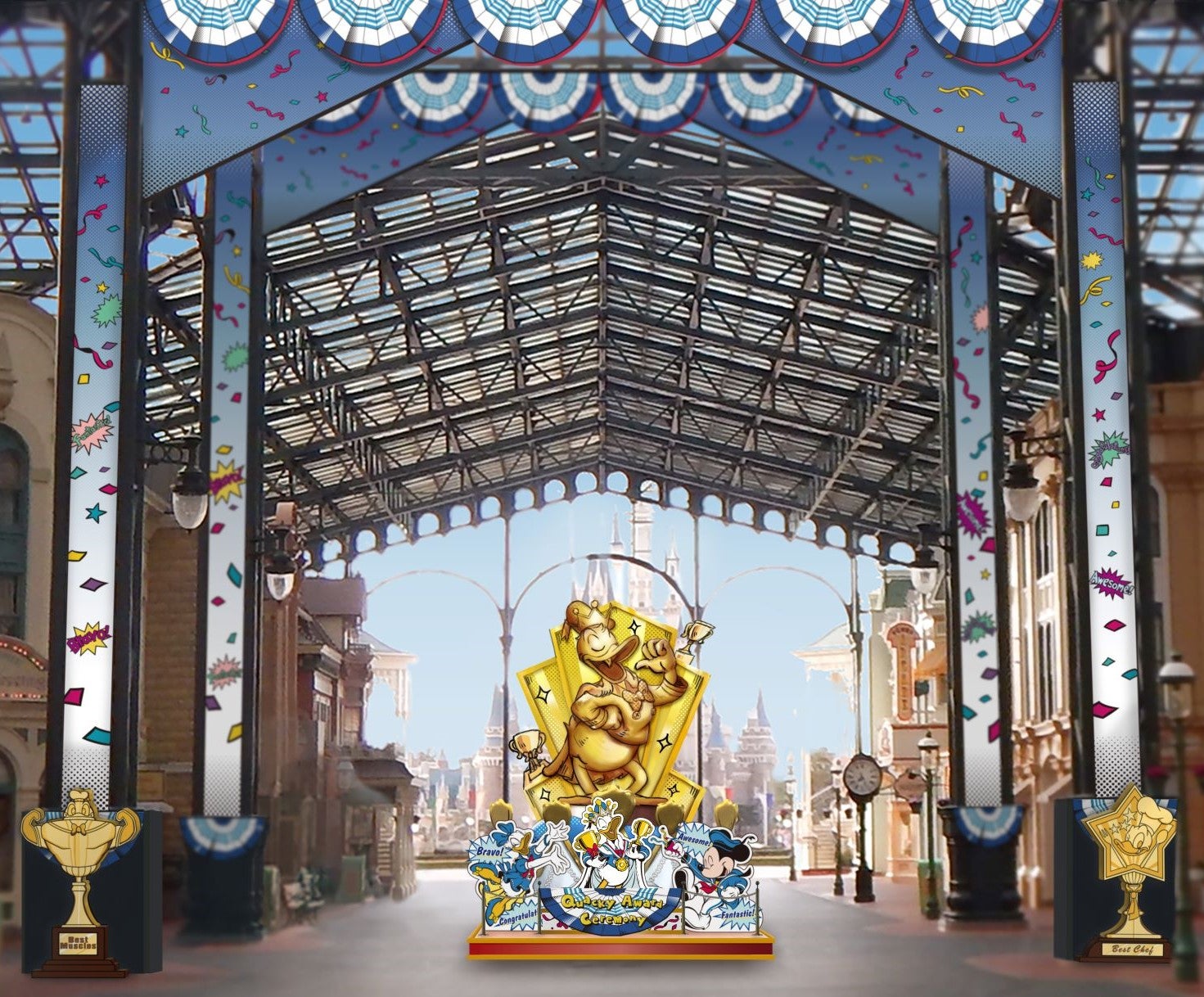 ドナルドのモニュメント（C）Disney