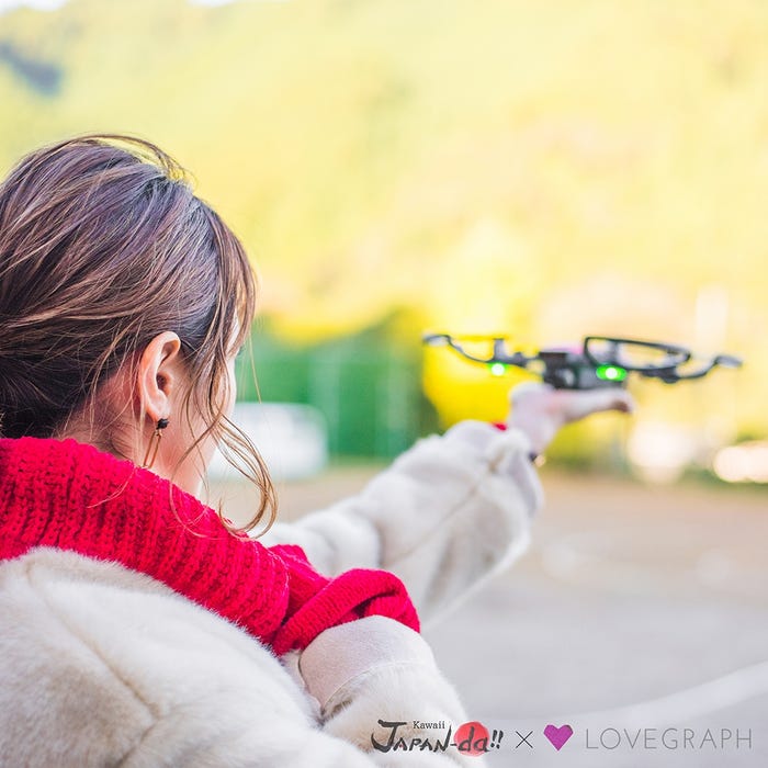 ドローン撮影に挑戦(写真提供:MBS)