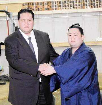 音楽好き新十両の嵐富士、嵐の曲を歌いたい「絶対に振られるので」部屋継承から関取また増やした元照ノ富士「土俵で嵐を起こしてほしい」【大相撲】