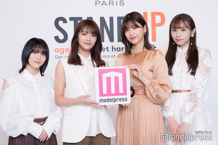 森田ひかる、田村保乃、渡邉理佐、渡辺梨加/櫻坂46(C)モデルプレス