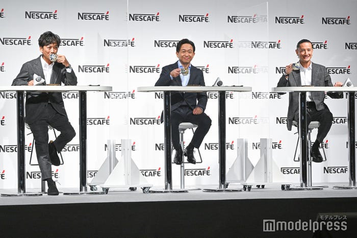 アンバサダー就任発表会に出席したTOKIO(国分太一、城島茂、松岡昌宏) (C)モデルプレス