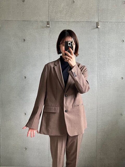 ユニクロ　チェック　セットアップ　サイズ