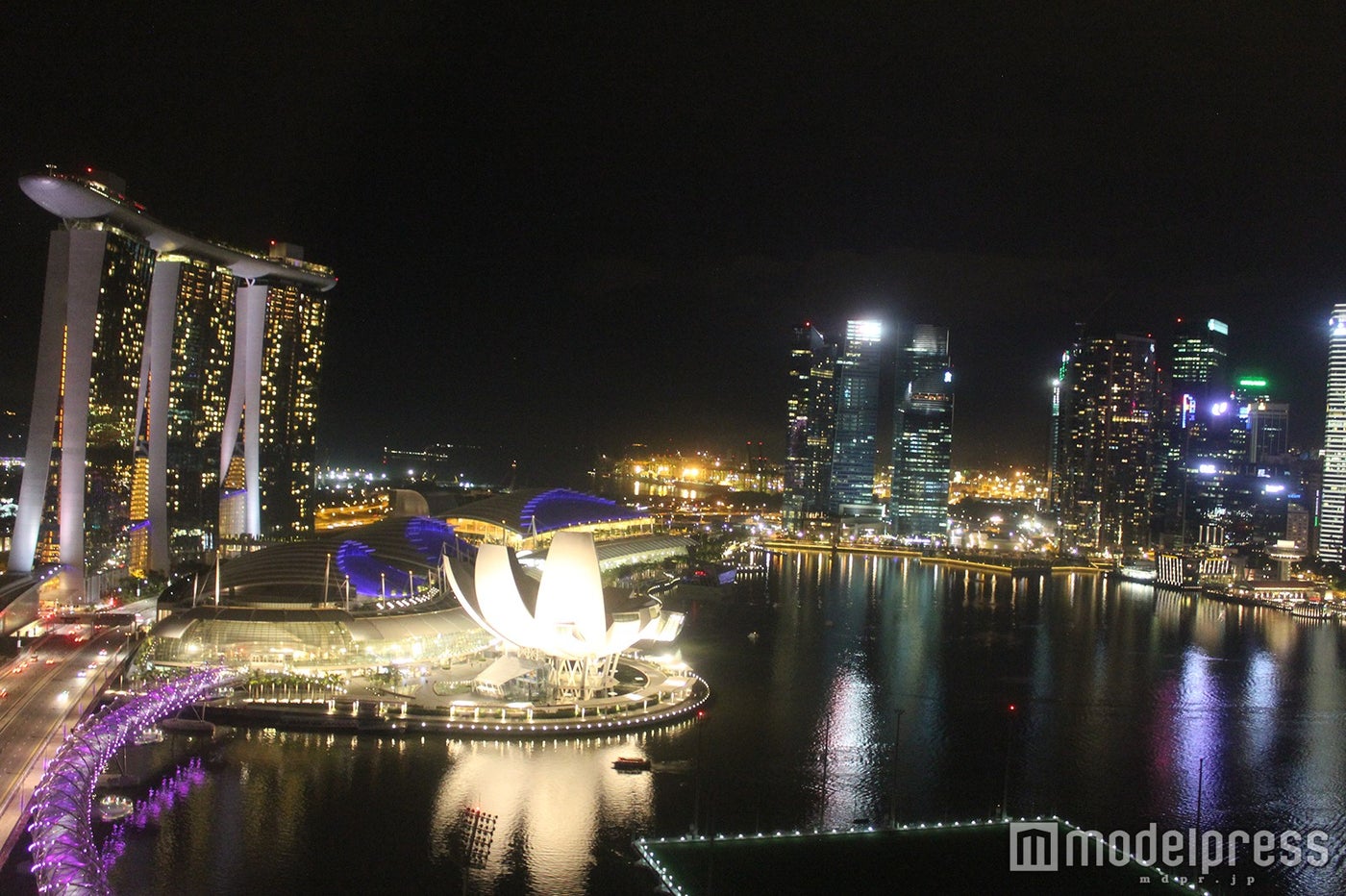 シンガポールの街（夜景／イメージ）／画像提供：JTBワールドバケーションズ