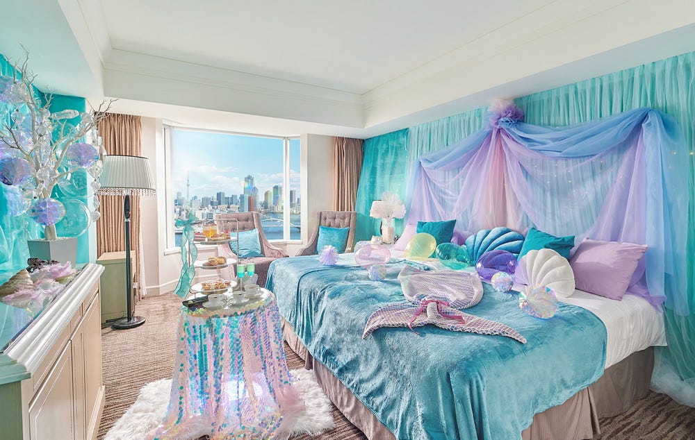 人魚姫気分の特別ルーム「マーブルラグーン~海に恋した人魚姫~」インターコンチネンタル東京ベイに