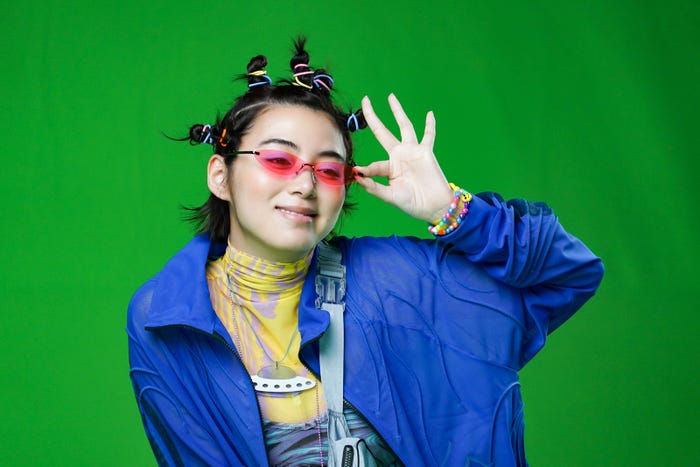 池田エライザ/新CM 撮影の様子(提供画像)