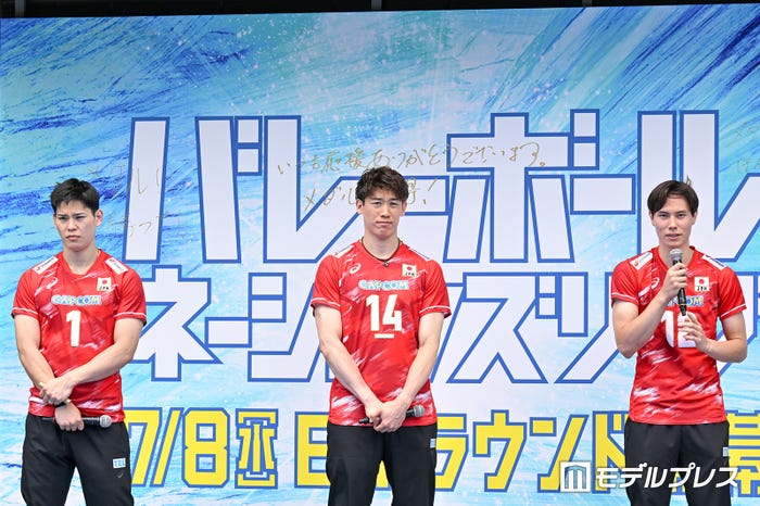 西田有志、石川祐希、高橋藍(C)モデルプレス