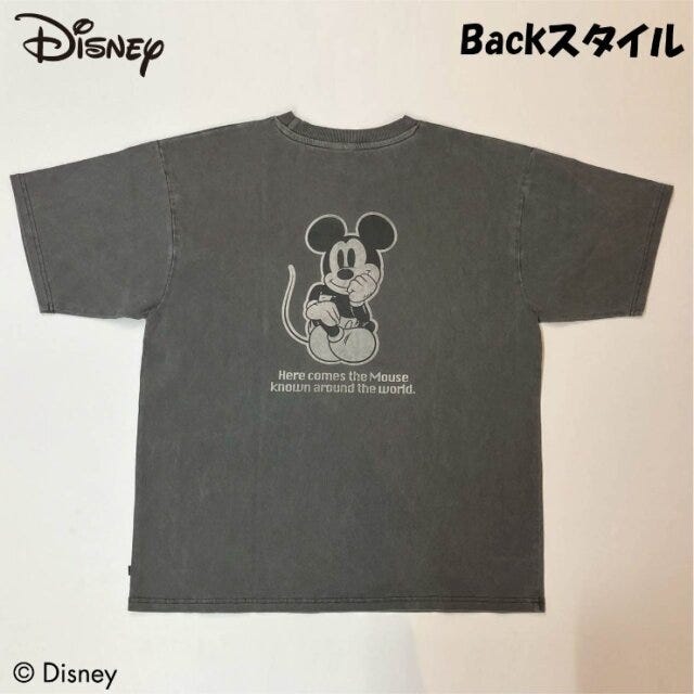 しまむら ミッキーマウス バックプリント付きTシャツ しまむらのミッキーマウスバックプリント付きTシャツ2