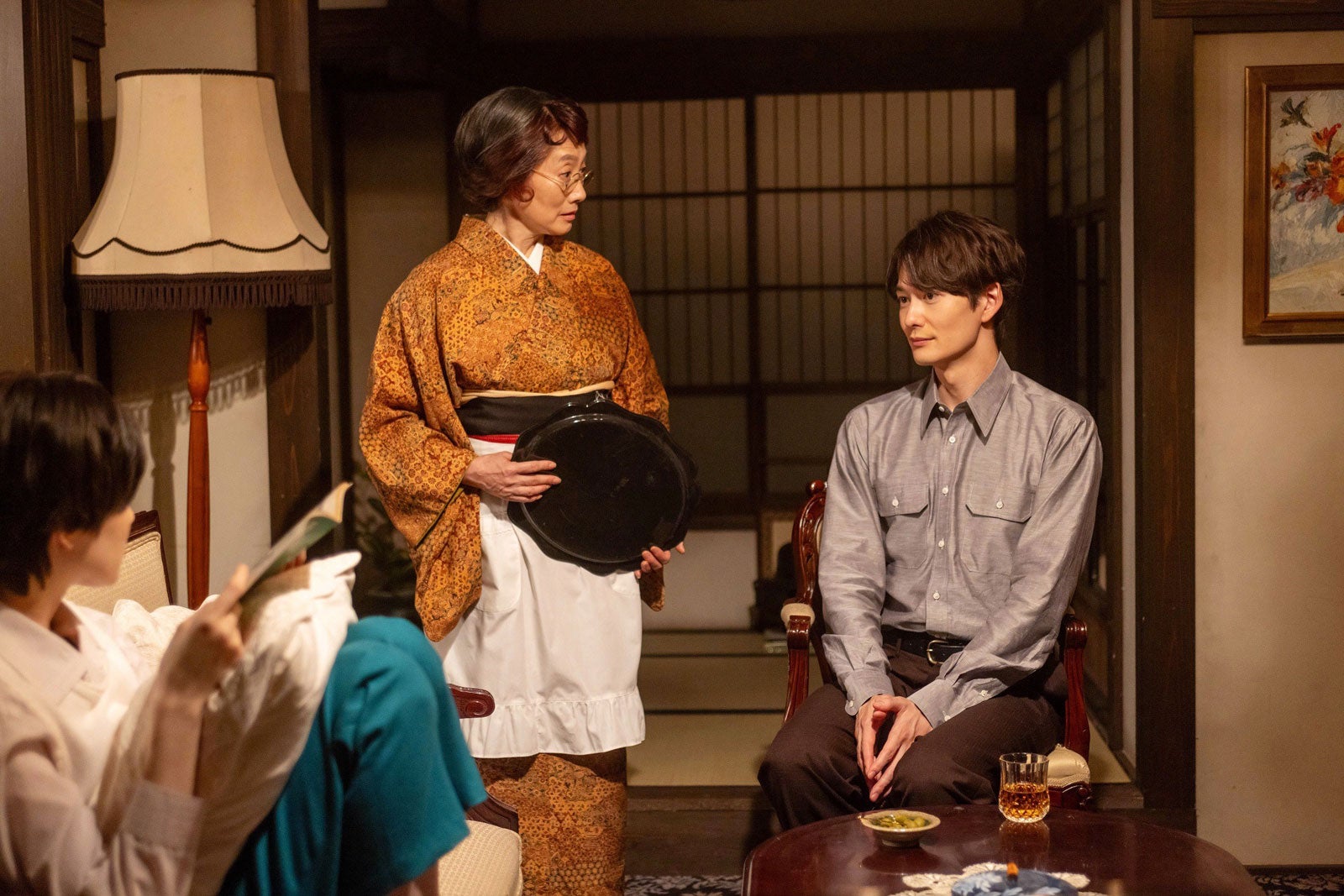 余貴美子、岡田将生「虎に翼」第100話（C）NHK