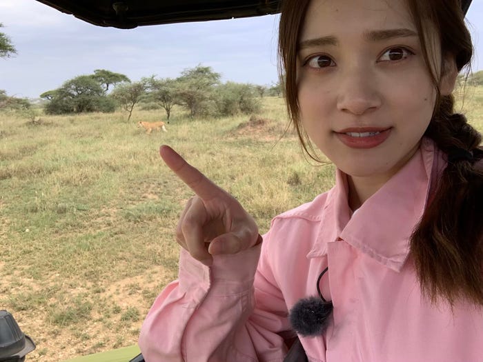 都丸紗也華/「所さんの目がテン!」アフリカ大陸タンザニア大型ロケの様子(C)日本テレビ