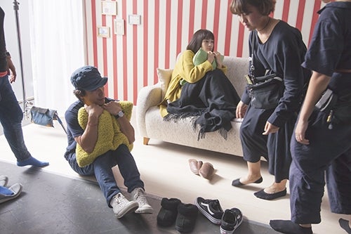 撮影風景／新CMメイキングより