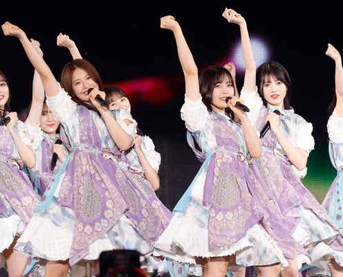 乃木坂46・4期生、人気曲「I see…」声出し解禁 賀喜遥香の“男前”な煽りで最高潮に<11th YEAR BIRTHDAY LIVE>