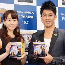 映画『トゥモローランド』MovieNEX・デジタル配信・発売記念イベントに出席した松井玲奈、武井壮