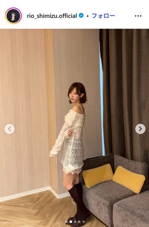 清水理央Instagramより