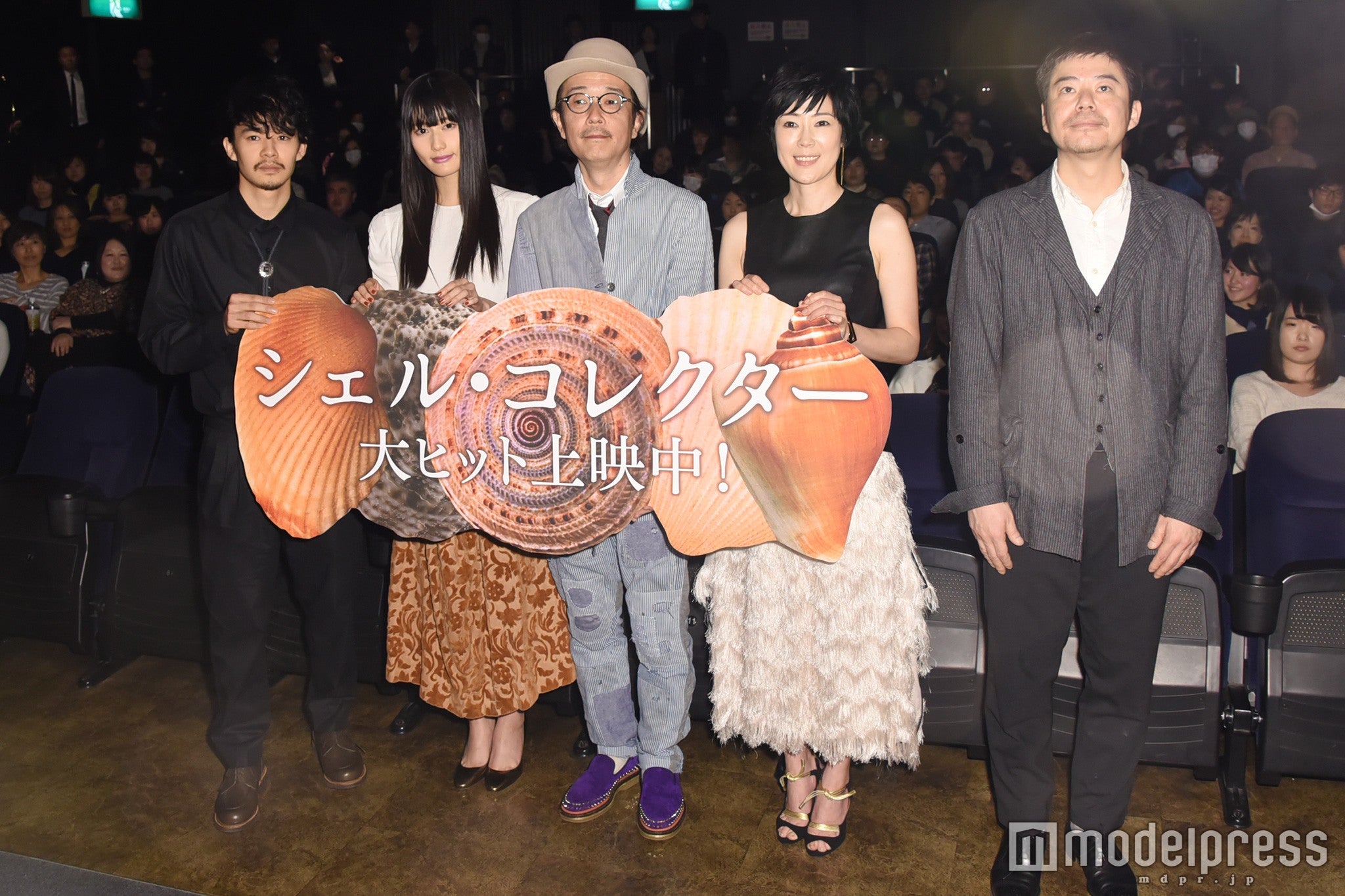 映画「シェル・コレクター」初日舞台挨拶／池松壮亮、橋本愛、リリー・フランキー、寺島しのぶ、坪田義史監督（C）モデルプレス
