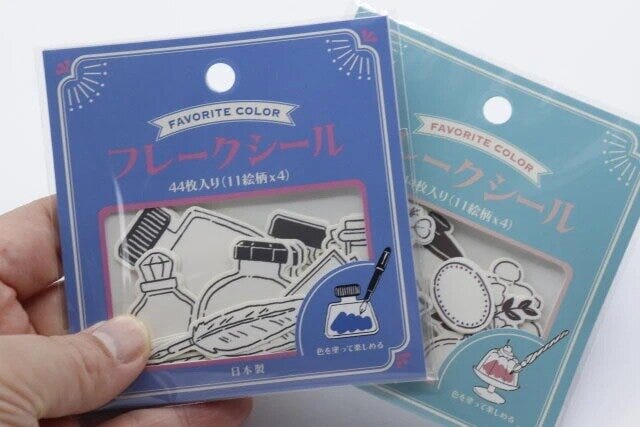 セリア　上質フレークシール
