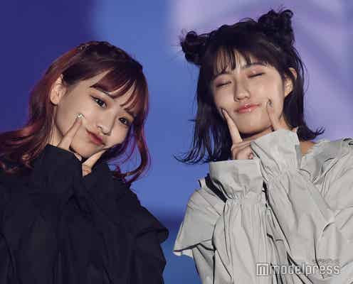 「今日好き」“まなまや”重川茉弥&仲本愛美、密着・キス…仲良し全開ランウェイ<関コレ2021A/W>