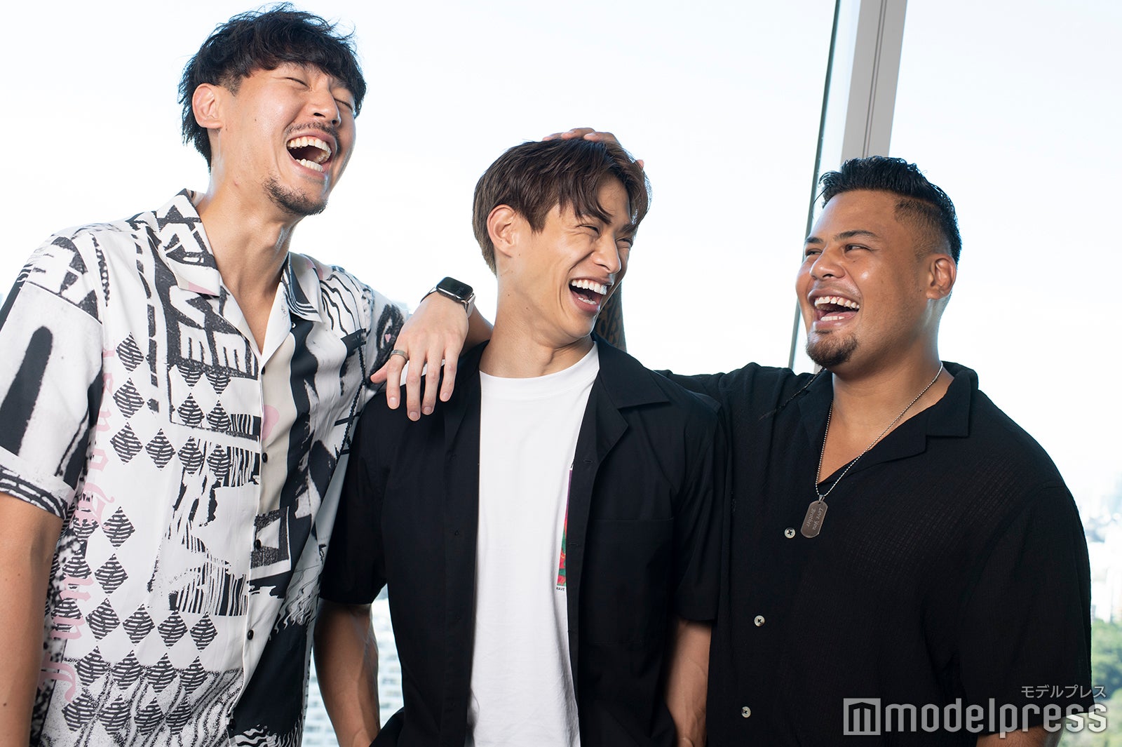 長谷川惠一、中道理央也、ジェイデン・トア・マクスウェル （C）モデルプレス