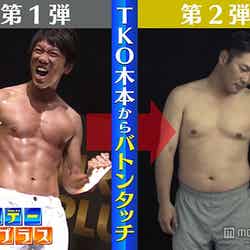 第1弾TKO・木本武宏は引き締まった身体に。第2弾元木大介の挑戦は？／画像提供：毎日放送
