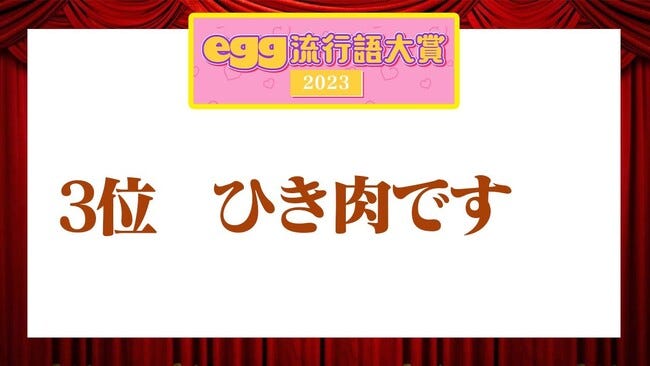 「2023年ギャル流行語大賞」(提供写真)