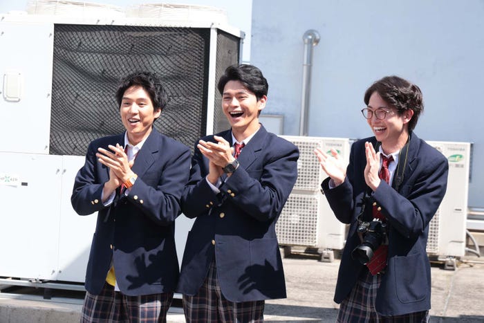 (左から)坂東龍汰、眞栄田郷敦、綱啓永「366日」第4話より(C)フジテレビ