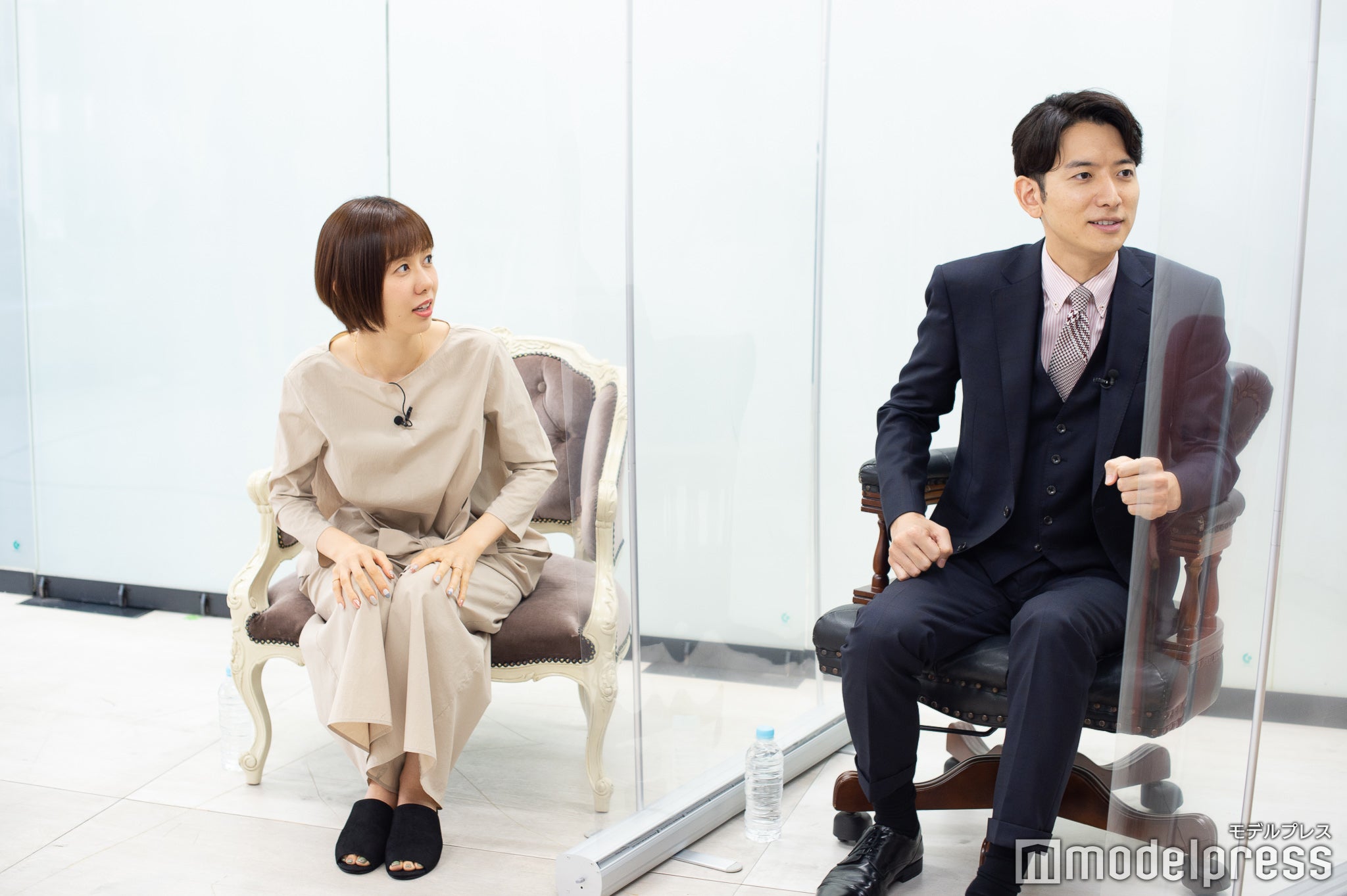 山崎夕貴アナウンサー、生田竜聖アナウンサー （C）モデルプレス