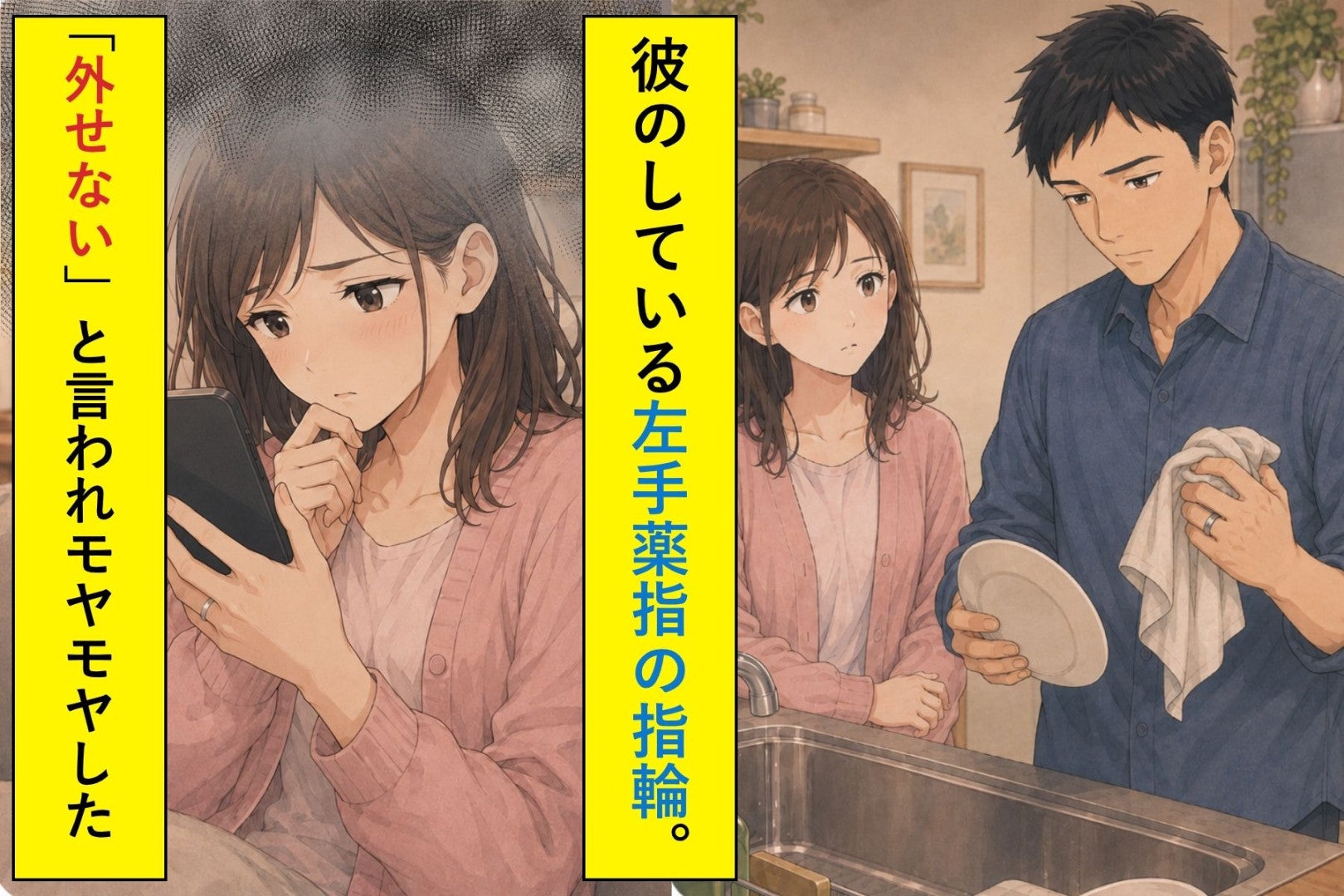 「その指輪、外さないの？」と聞いた私に、彼が３秒黙ってから返した一言