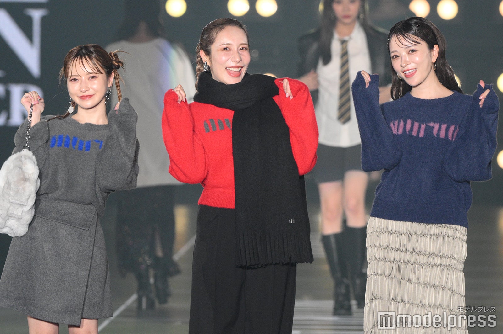 まりな、ありしゃん、さおりん／ヘラヘラ三銃士（C）モデルプレス