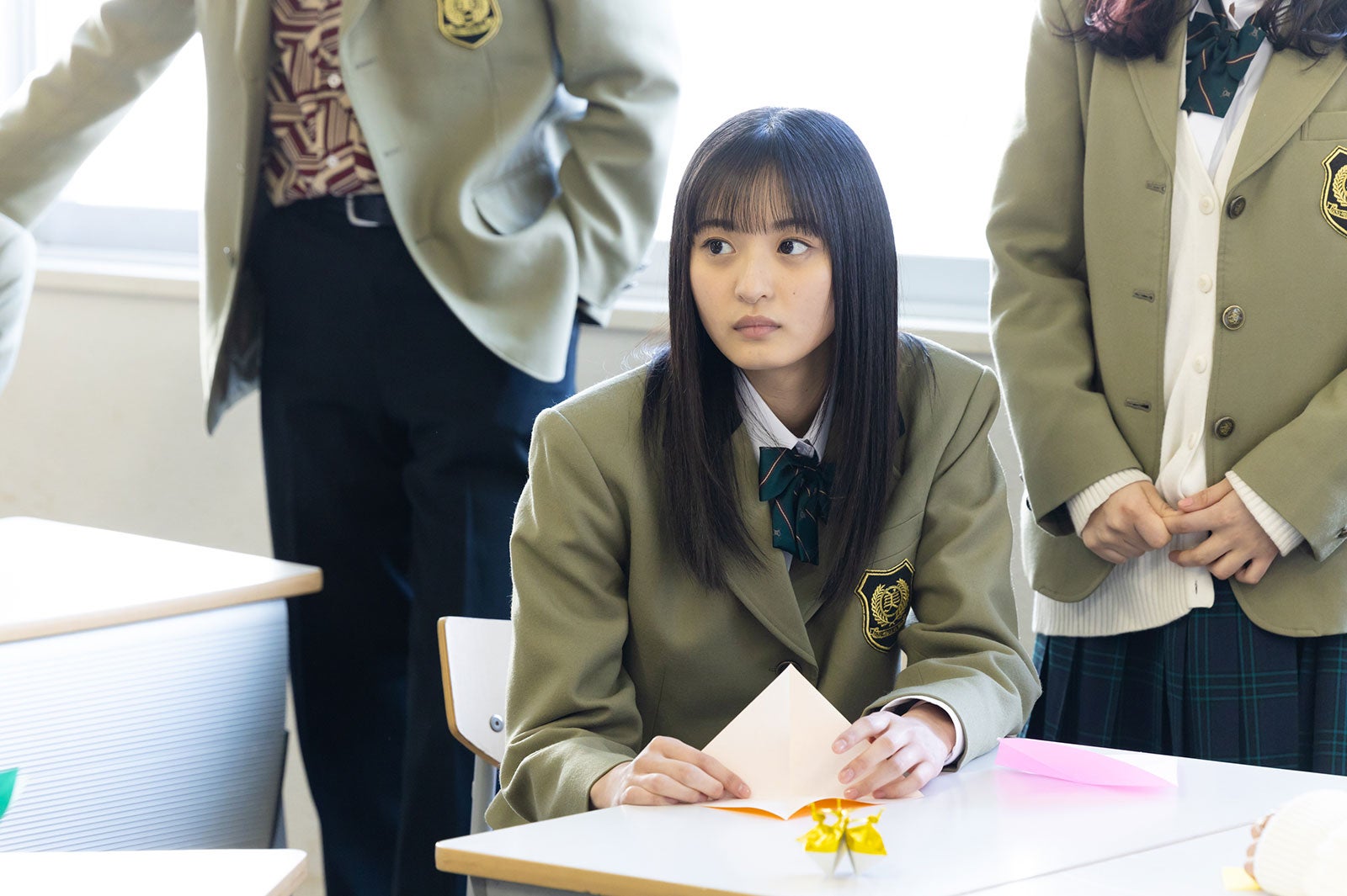 遠藤さくら ／「もしも、イケメンだけの高校があったら」第2話より（C）テレビ朝日