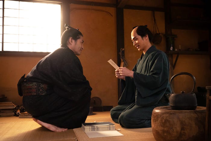 安田顕、横浜流星「べらぼう~蔦重栄華乃夢噺~」第4話(C)NHK