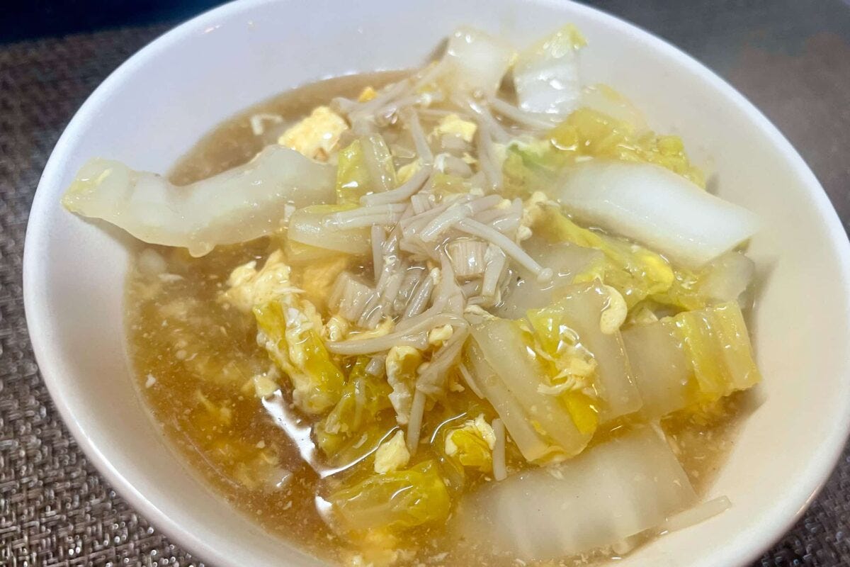 えのき＆白菜のふわとろスープ