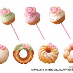 「ハローキティ」とコラボしたカップケーキ3種・ドーナツ4種