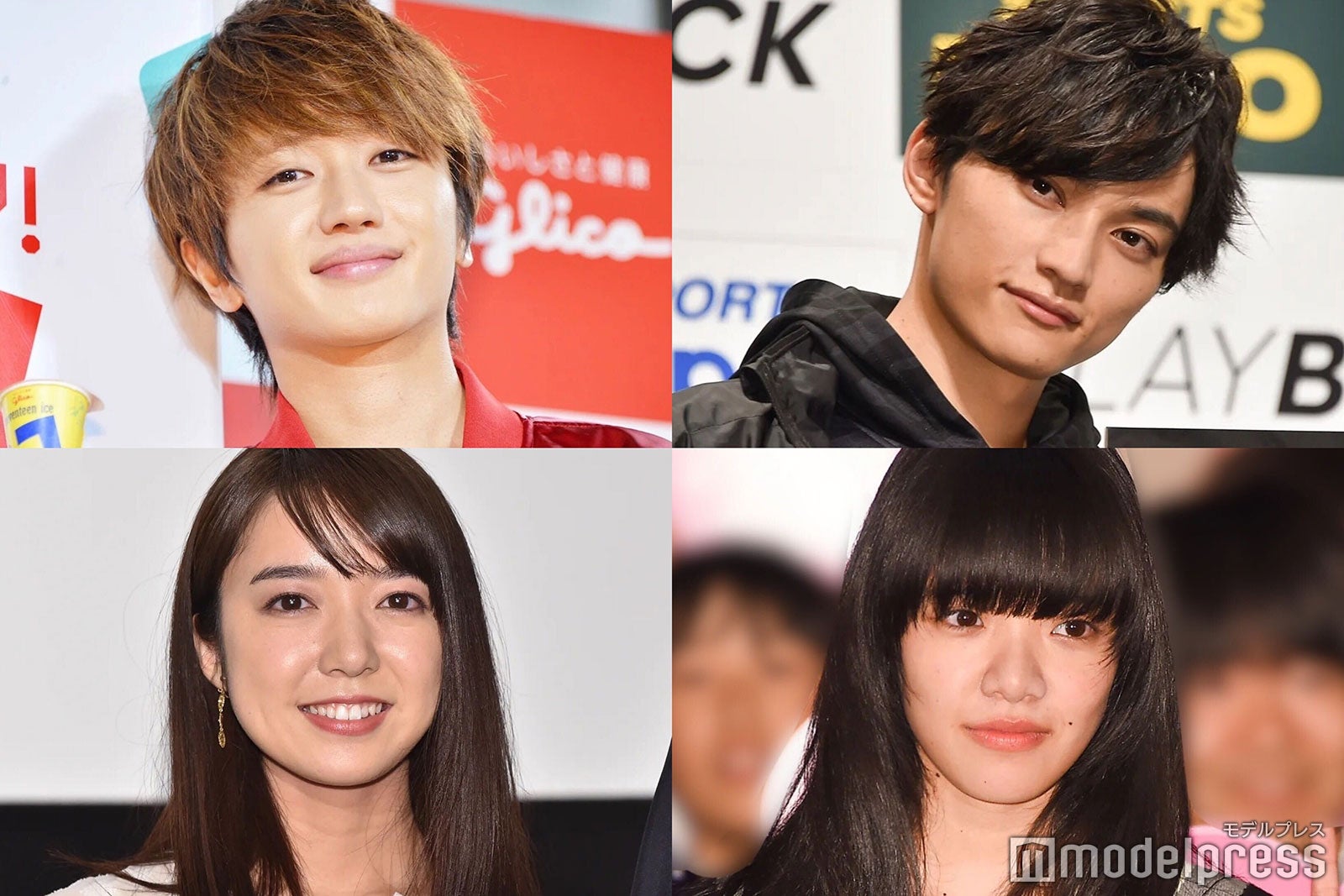 （左上から）西島隆弘、日高光啓（左下から）上白石萌音、あいみょん（C）モデルプレス