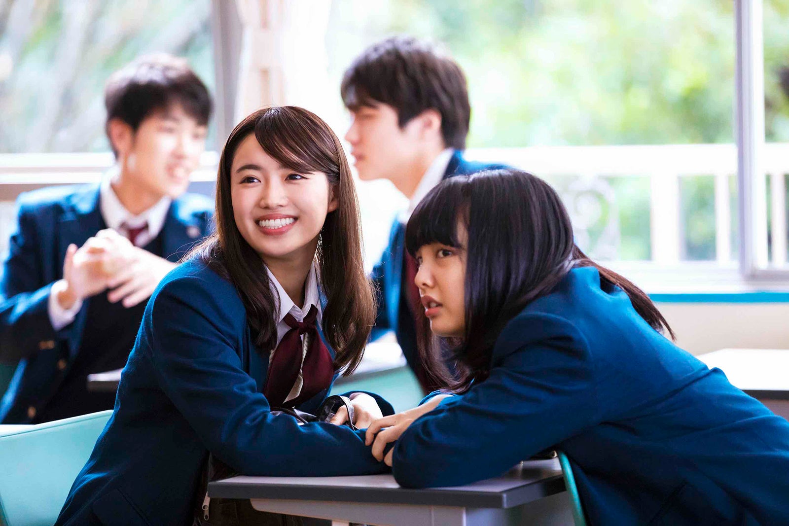 山口乃々華、上原実矩（C）2020『私がモテてどうすんだ』製作委員会（C）ぢゅん子／講談社