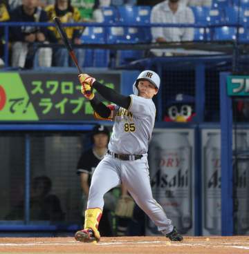 阪神 嶋村がプロ初本塁打 育成出身2年目が7打席目で 152キロを逆方向弾に球場騒然→掛布氏「ストレートに振り負けていない。強く振れるのは武器」