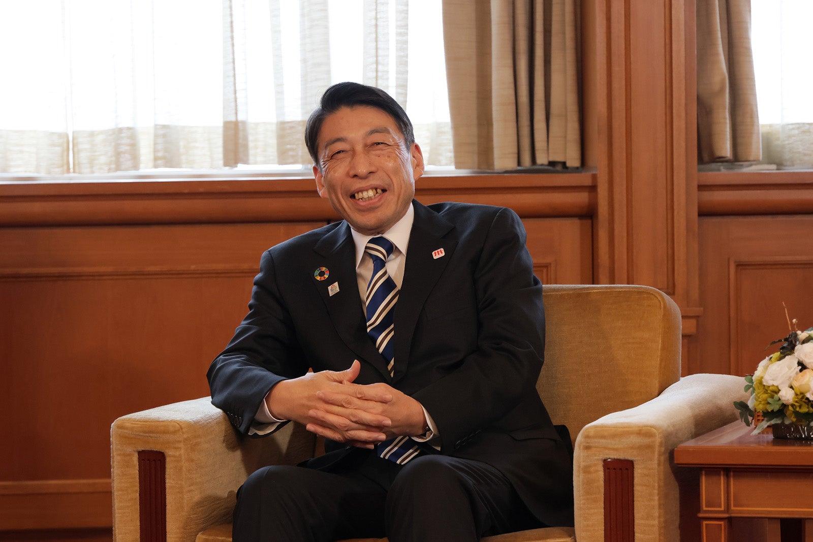 服部誠太郎福岡県知事（提供写真）