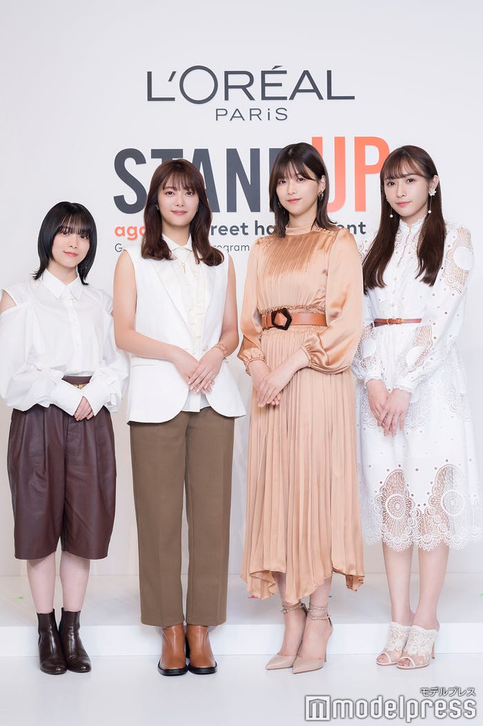 森田ひかる、田村保乃、渡邉理佐、渡辺梨加/櫻坂46(C)モデルプレス