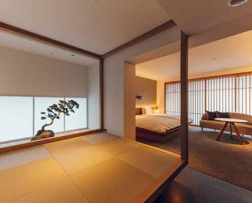 京都「nol kyoto sanjo」町家ラウンジ&ヒバ風呂付の上質な客室に滞在