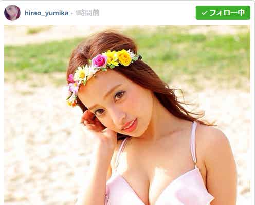 「Popteen」ゆみちぃ、美バストあらわなビキニ姿披露でファン熱視線