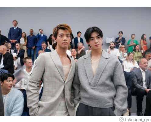 竹内涼真、ASTROチャウヌとの2ショット公開「スタイル異次元」「眩しい」と反響殺到
